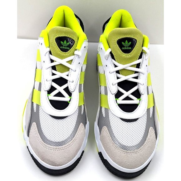 Adidas Originals Niteball II White Solar Yellow GX0774 Low MEN'S Size 10.5